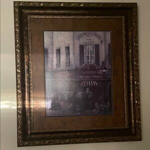 Elegant Brown Framed Art Print